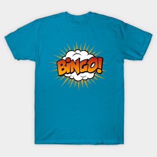 Bingo Comic Book Text T-Shirt